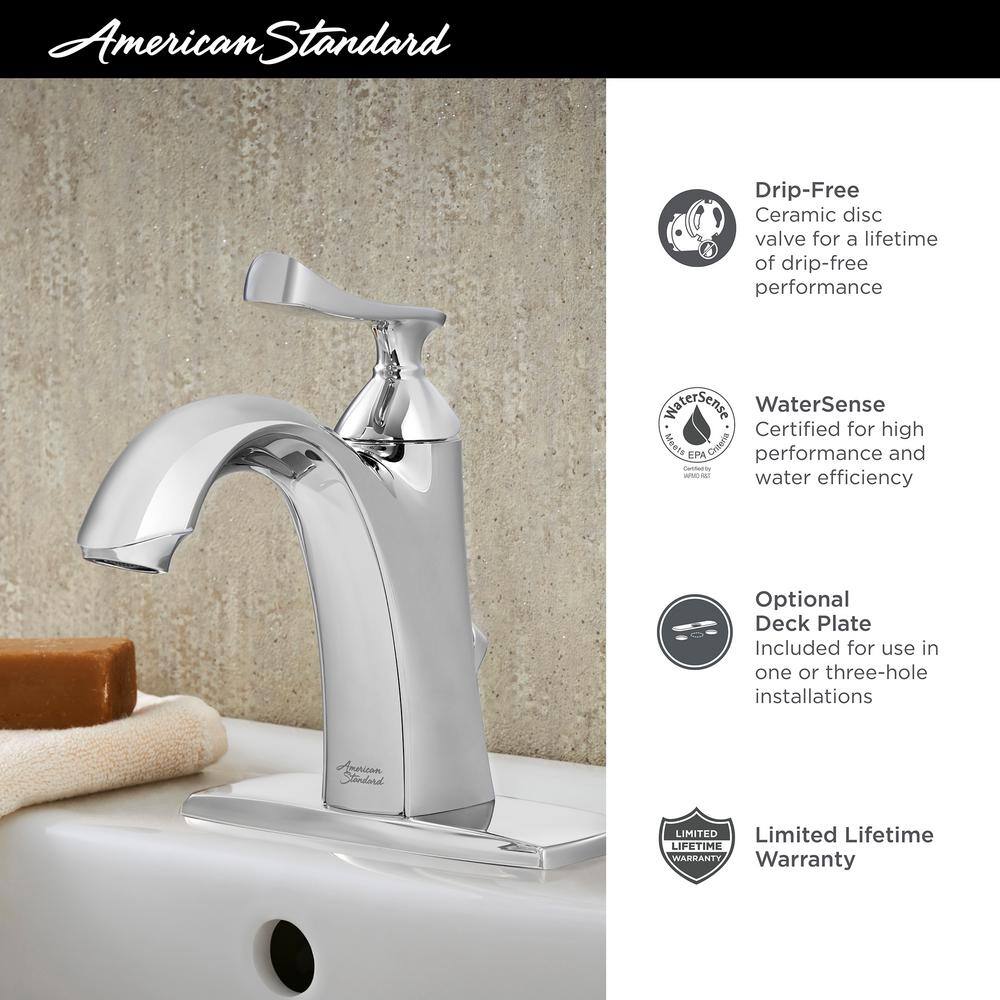 American Standard Chatfield Single Hole Single-Handle Bathroom Faucet in Legacy Bronze 7413101.278