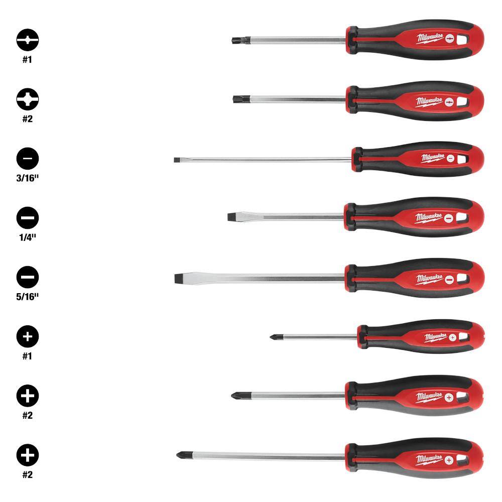 MW Screwdriver Set with ECX (8-Piece) 48-22-2708