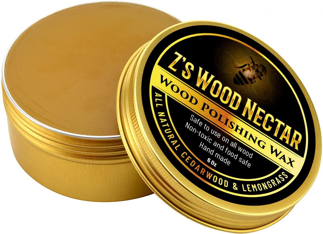 Z's Wood Nectar All Natural Beeswax Furniture Polish and Conditioner (6oz)