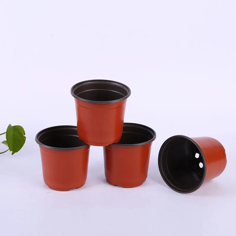 Home Garden Supplies Multiple Sizes Nursery Succulents Planter Transplant Double Colour Durable Plastic Flower Pot F213 1