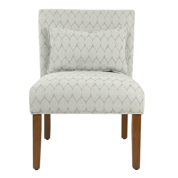 Porch and Den Valderrama Geometric Patterned Accent Chair with Pillow