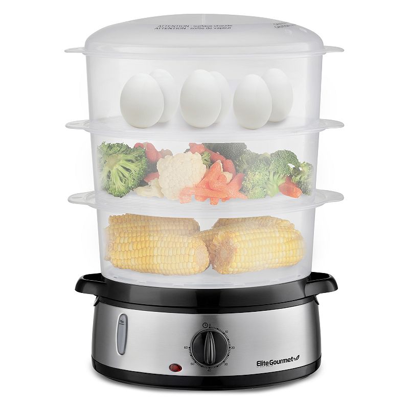 Elite 9-qt. 3-Tier Food Steamer