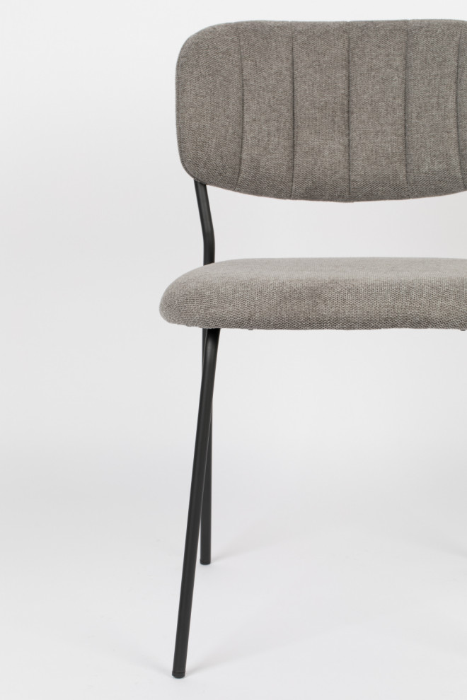 Minimalist Upholstered Dining Chairs (2)  DF Jolien   Midcentury   Dining Chairs   by Oroa   Distinctive Furniture  Houzz