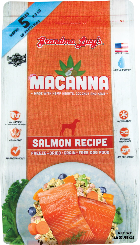 MACANNA Salmon Recipe Freeze-Dried Grain-Free Dog Food;