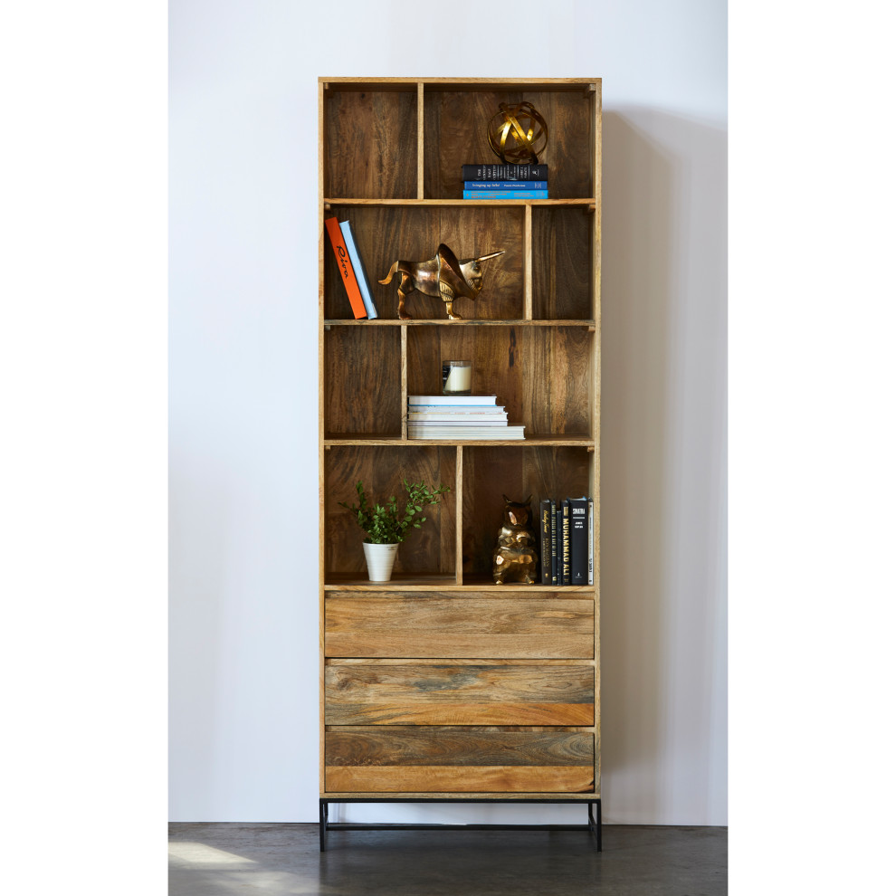 First of A Kind Colvin Shelf W/drawers   Industrial   Bookcases   by First of a Kind USA Inc  Houzz