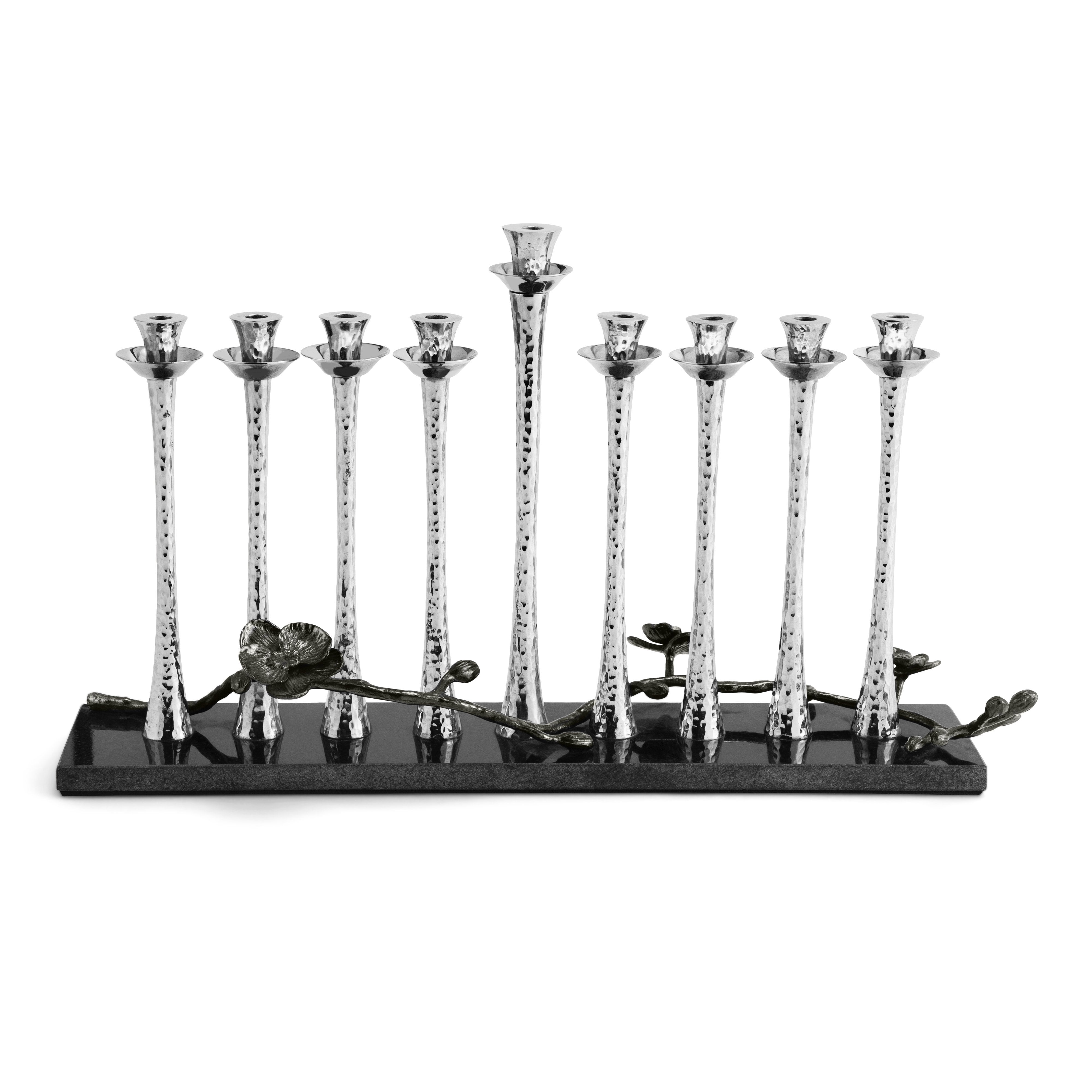 Black Orchid Menorah