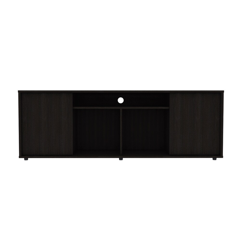 Entertainment Center TV Console Particle Board with Shelf for 65\