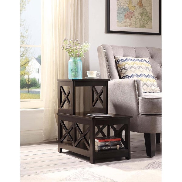 Oxford 2 Step Chairside End Table， Multiple Finishes