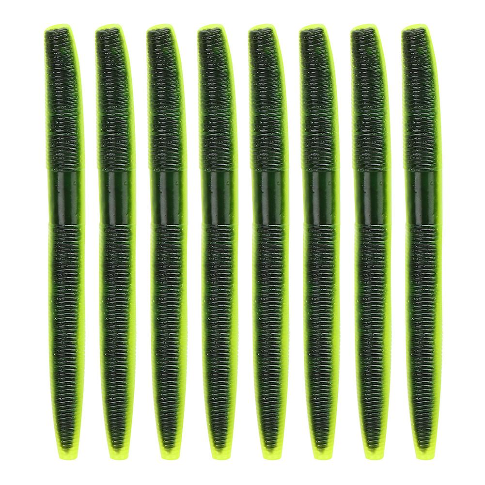 8pcs Ar24 10cm/6.5g Soft Worm Fishing Bait Artificial Lifelike Simulation Lure Accessory#1