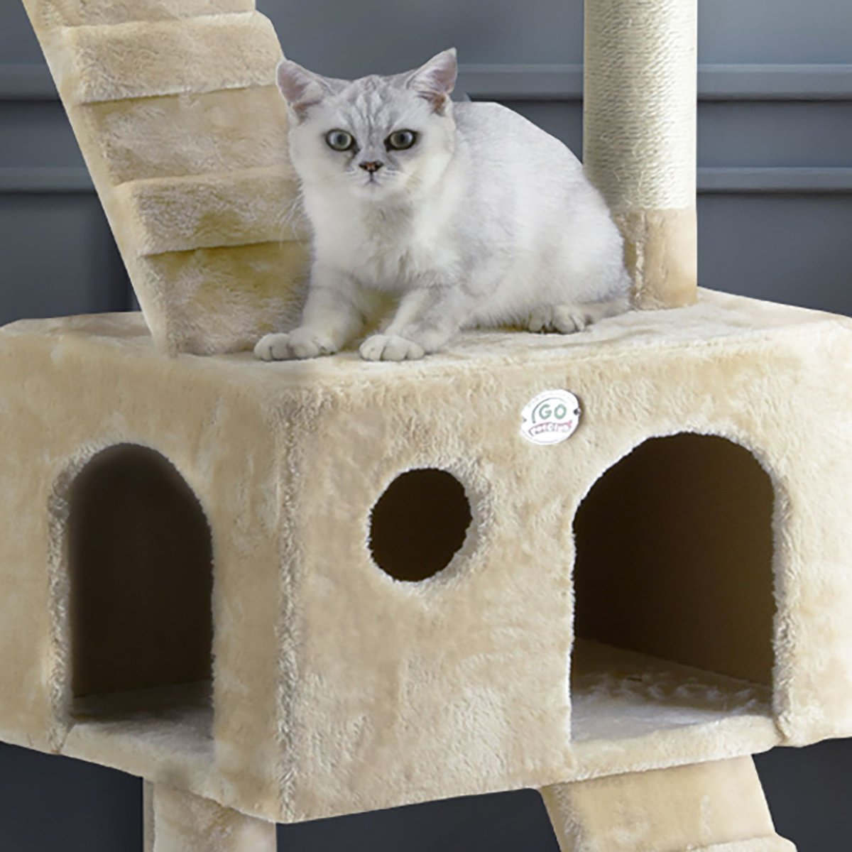 Go Pet Club 72-in Faux Fur Cat Tree and Condo