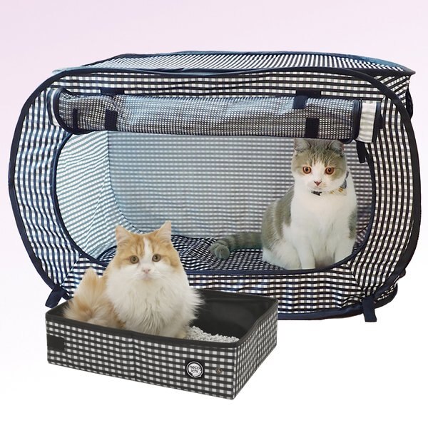 Necoichi Portable Stress Free Cat Cage and Litter Box Set