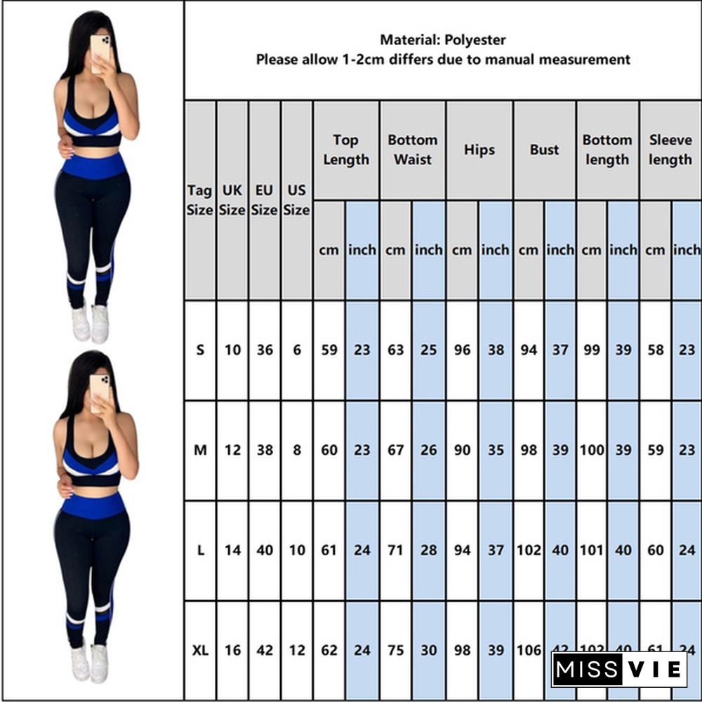 Women Fashion Sports Suits Running Wear Gym Clothes Vest Top / Pants/ Coat 3Pcs Set