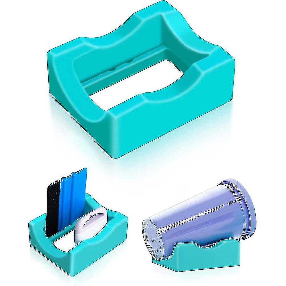 Glass Silicone Cup Holder With Built-in Slots， Glass Holder For Crafts， Glass Holder For Glass Vinyl