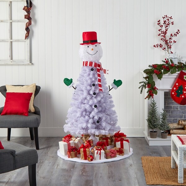 5' Snowman Christmas Tree with 408 Bendable Branches