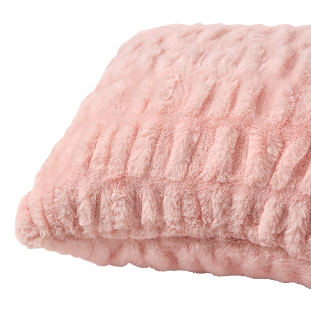 Dormify Angelina Ruched Faux Fur Square Pillow