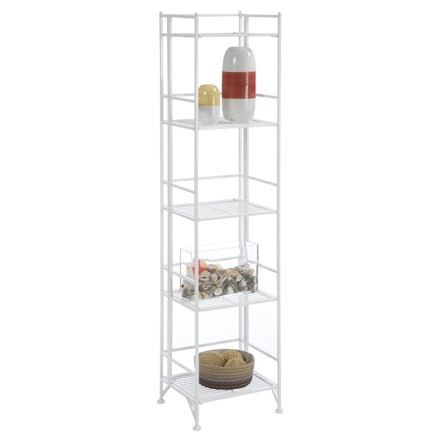 5 Tier Folding Metal Shelf Breighton Home