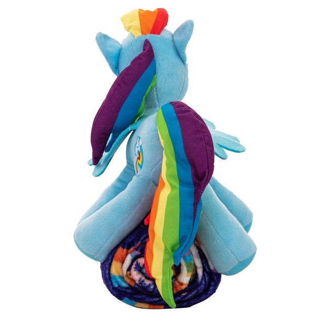 My Little Pony Cute Rainbow Dash Silk Touch amp Hugger Kids x27 Throw Blanket