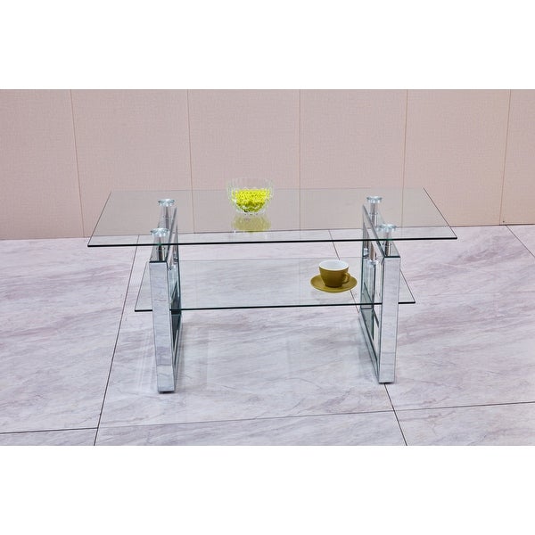 Transparent Tempered Glass Coffee Table