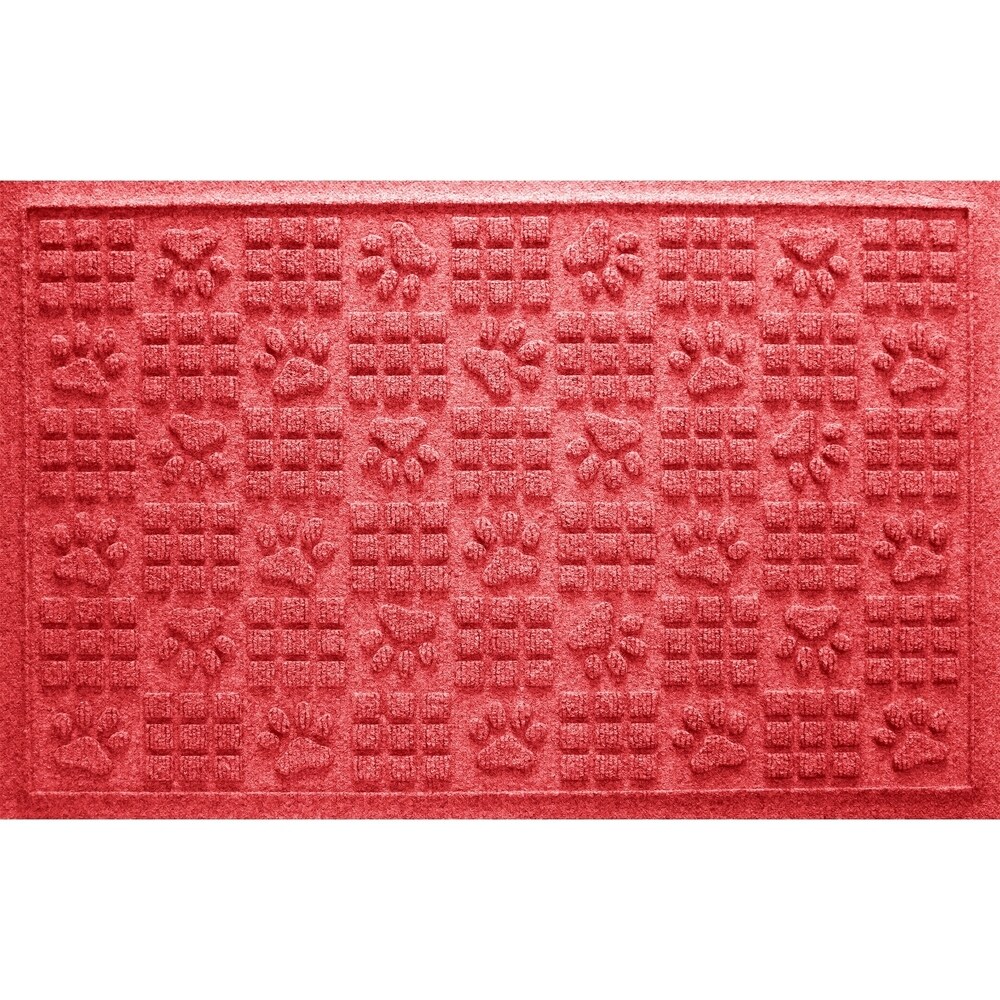 Aqua Shield Dog Paw Squares 2x3 foot PET Fiber Doormat