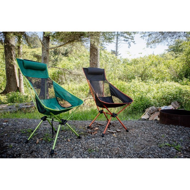 Cascade Mountain Tech High Back Camp Chair Green