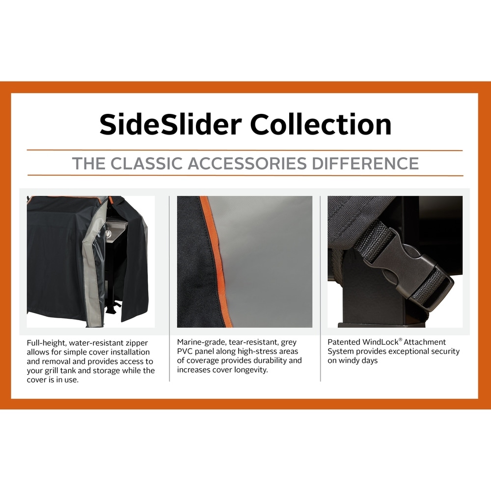 Classic Accessories SideSlider BBQ Grill Cover