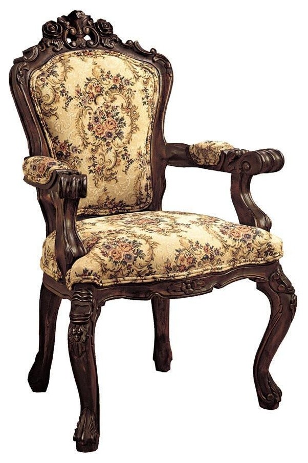 Carved Rocaille Chair   Victorian   Armchairs And Accent Chairs   by XoticBrands Home Decor  Houzz