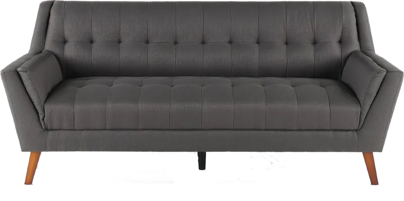 Celeste Mid-Century Modern Gray Sofa