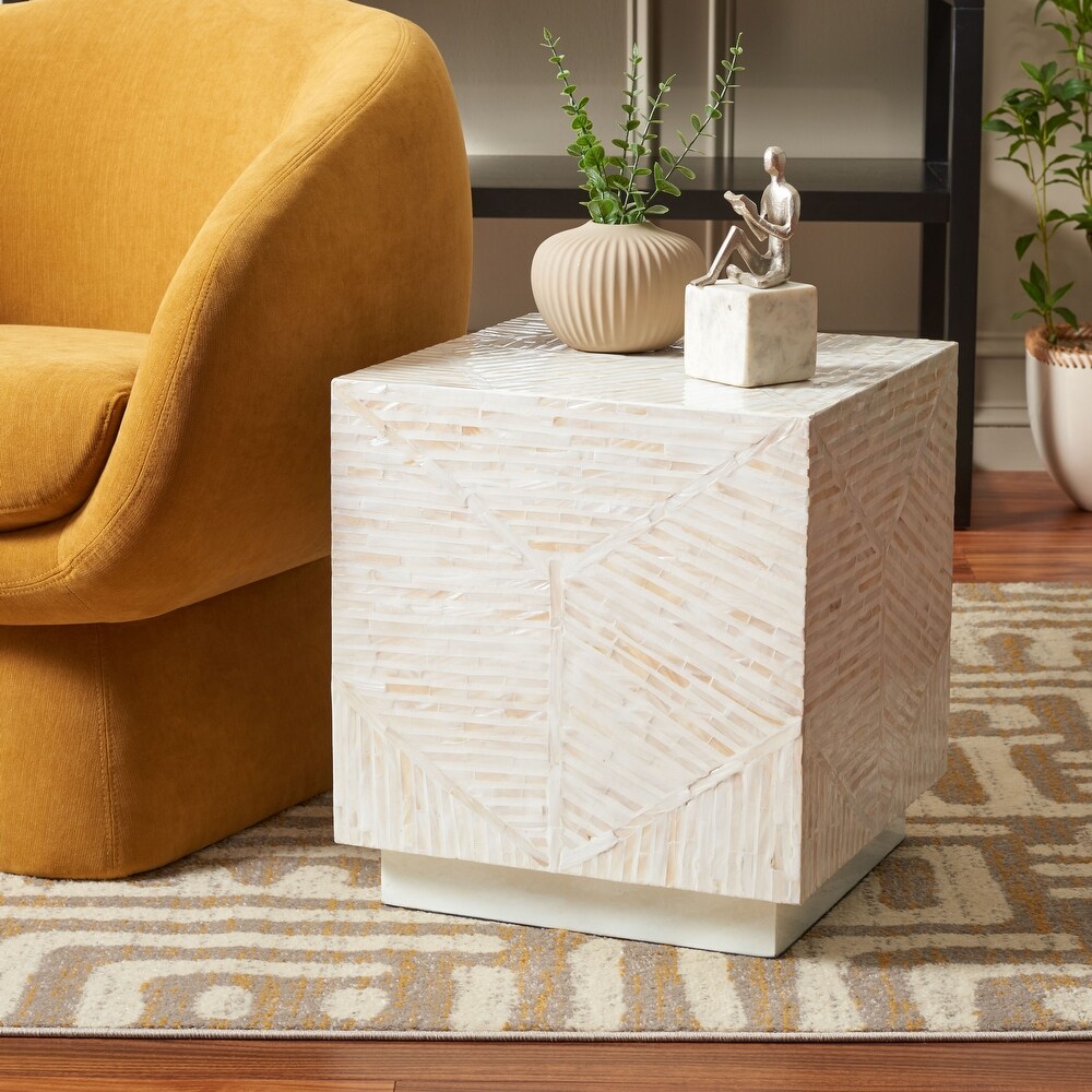 SAFAVIEH Home Collection Kiely Square Stool   17\