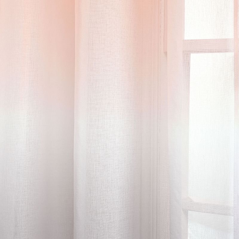 Lush Decor Umbre Fiesta Sheer Window Curtain Set