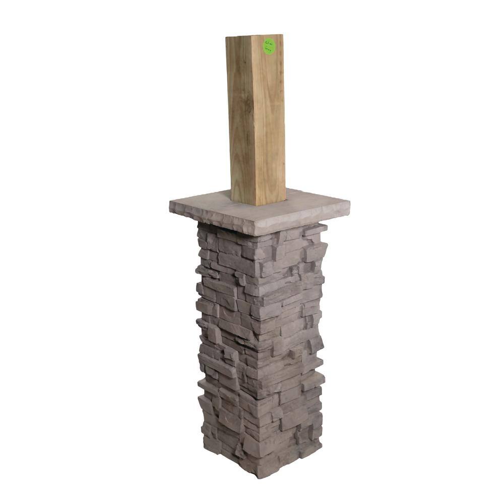 ClipStone Teton Grey ProStack ColumnWrap 14 in x14 in x12 in 1 LF CSS.12.013.2