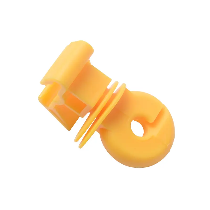 High voltage yellow plastic animal electric fencing snap on T post insulator for polywire