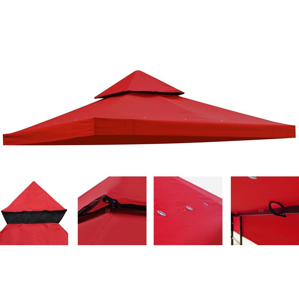 Yescom 10' x 10' Gazebo Replacement Canopy 2-Tier