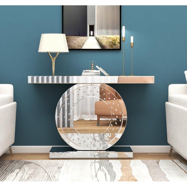 Mirrored Console Table Rectangular Sofa Table