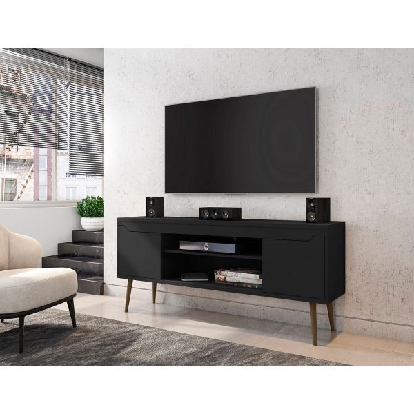 Bradley 62.99 TV Stand Black