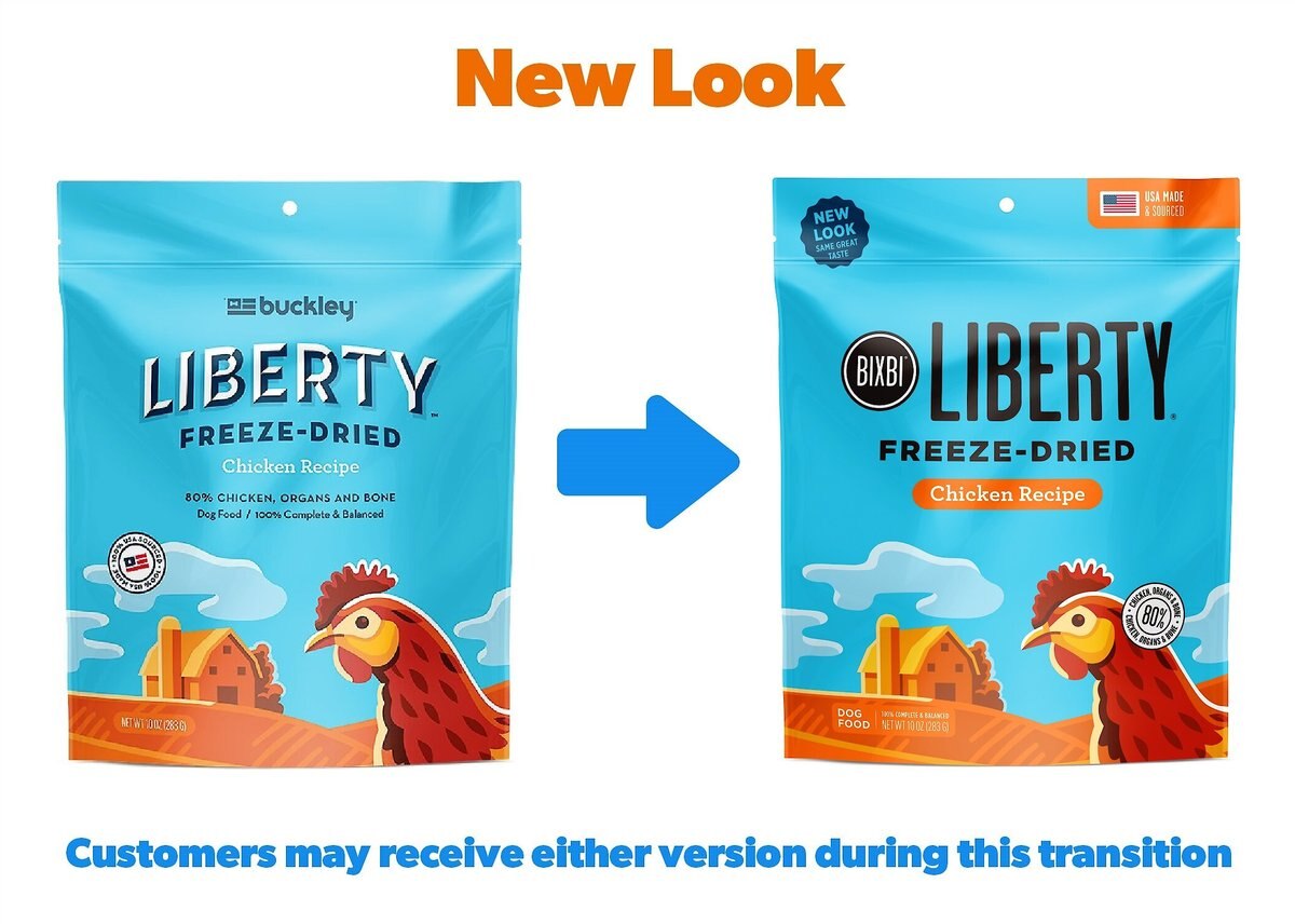 BIXBI Liberty Chicken Recipe Grain-Free Freeze-Dried Raw Dog Food