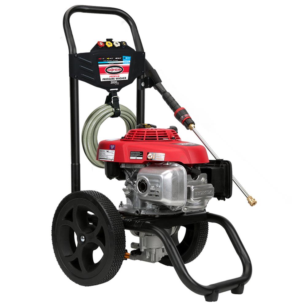 MegaShot 3000 PSI at 2.4 GPM HONDA GCV160 with OEM Technologies Axial Cam Pump Cold Water Premium Residential Gas Pressure Washer ;