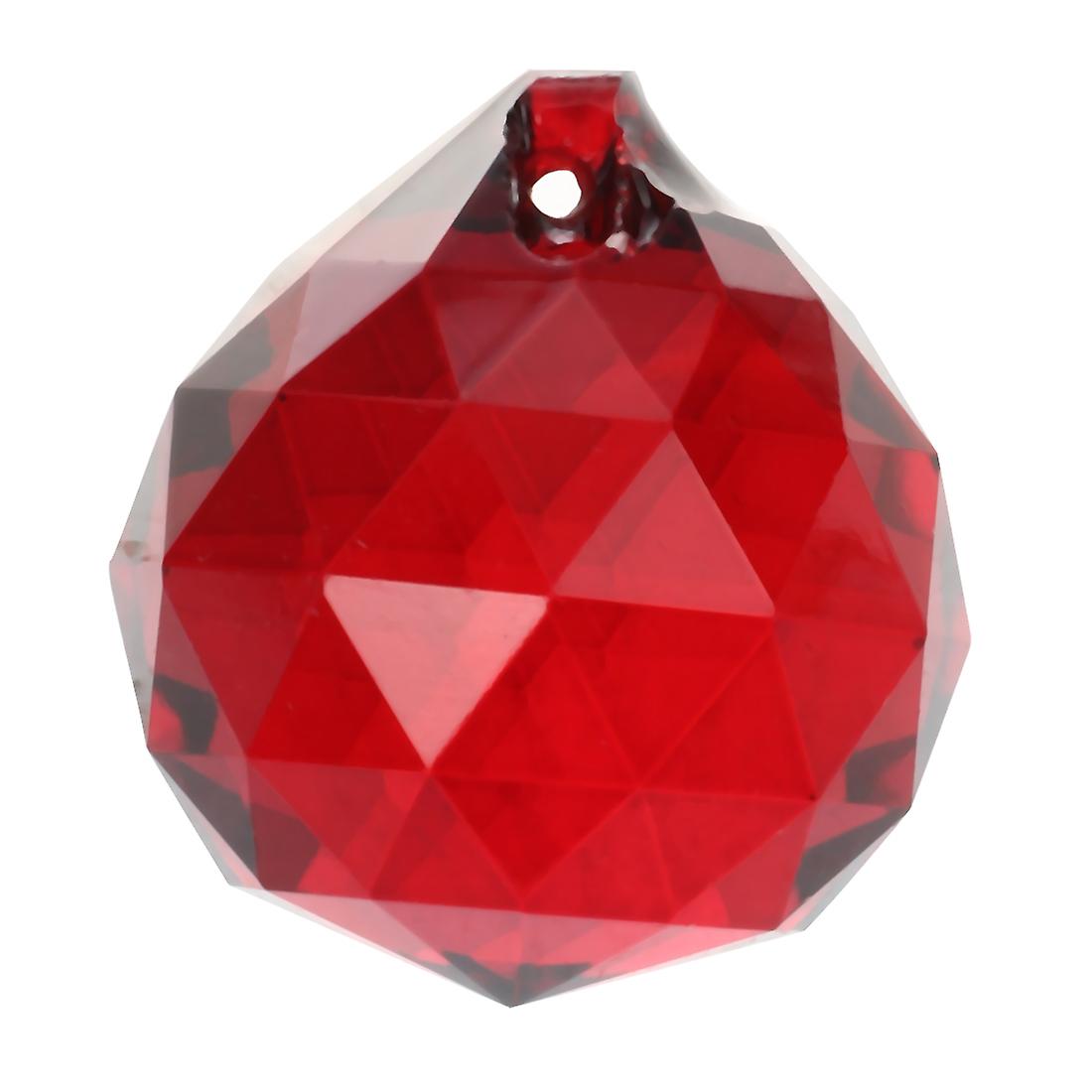 30mm Red Crystal Ball Prisms