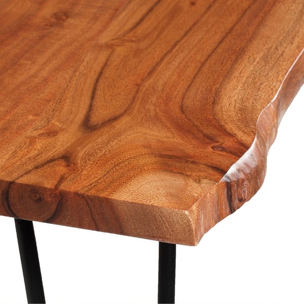 ExBrite Solid Wood Live Edge End Table Top 25MM Thick