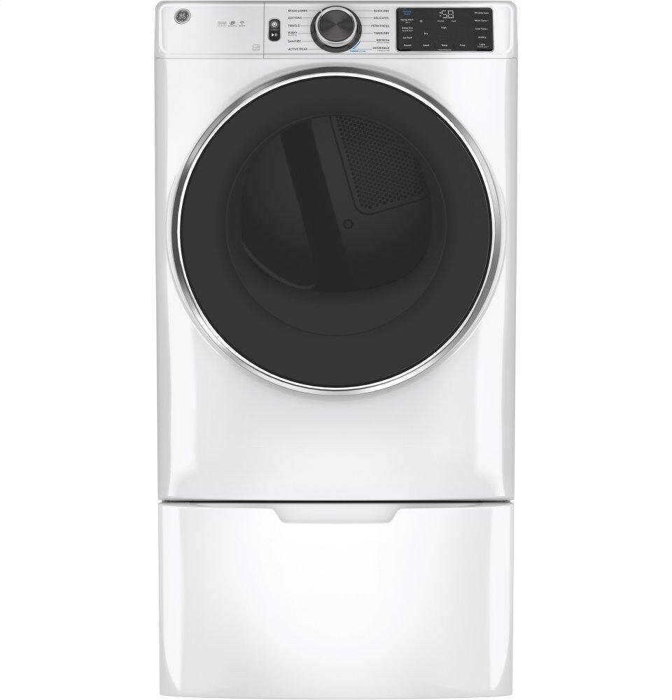 Ge Appliances GFD65ESSNWW Ge® 7.8 Cu. Ft. Capacity Smart Front Load Electric Dryer With Steam And Sanitize Cycle