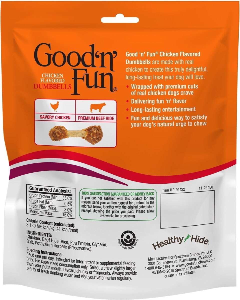 Good 'n' Fun Chicken Dumbbells Dog Treats