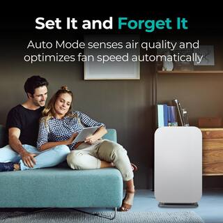 Alen BreatheSmart 45i Air Purifier with Pure True HEPA Filter for Allergens Dust Mold and Germs - 800 SqFt BreatheSmart-45i-Pure-White