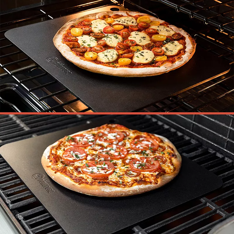 Chef Pomodoro Pizza Steel For Oven Or Bbq Grill， Pre-seasoned Baking Steel 16 X 13.5 X 0.25 Inches