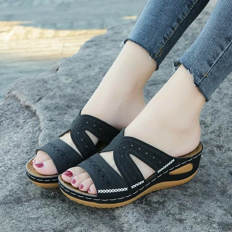 🔥🔥Women Non-slip Sandal Soft Open Toe Large Size Breathable hills Sandals