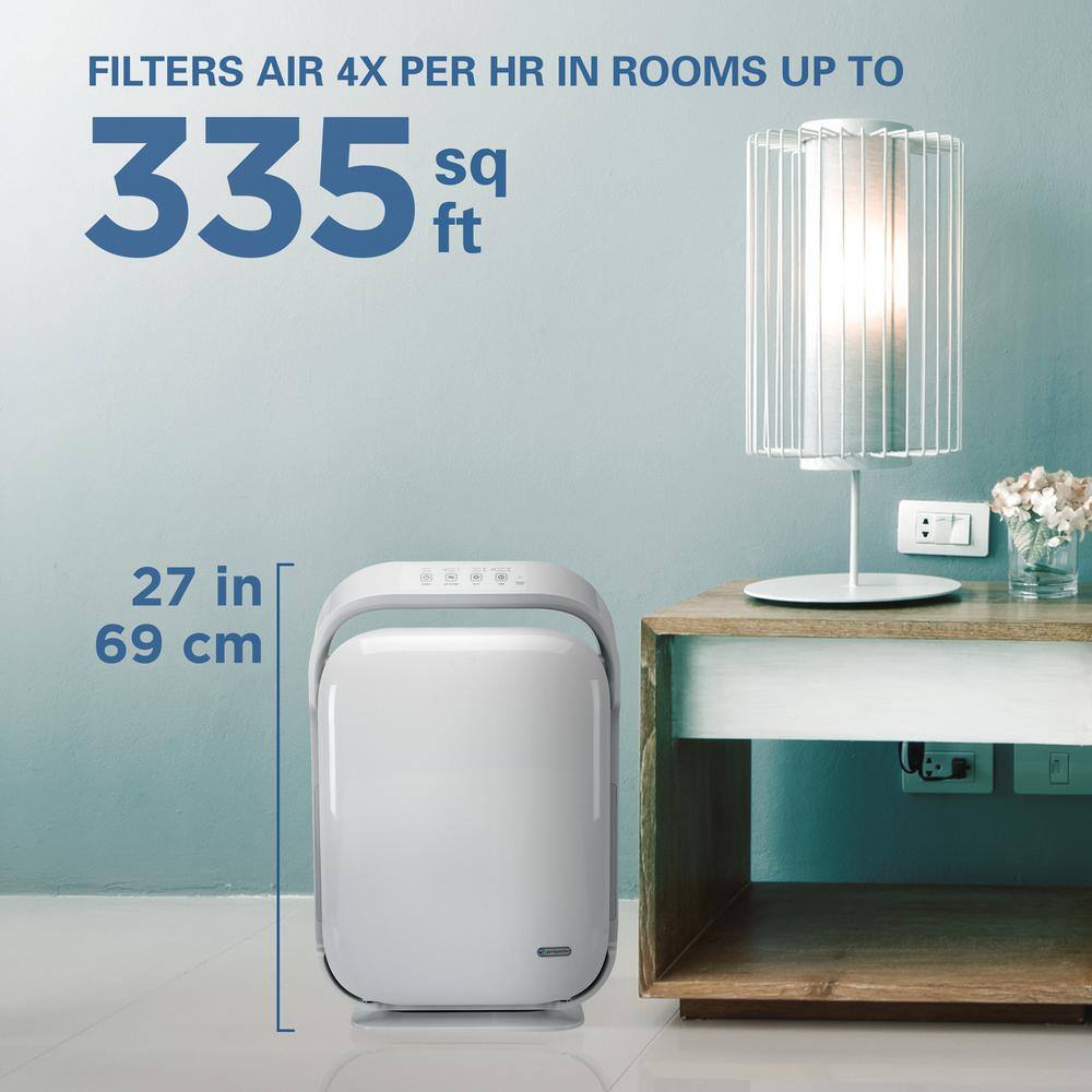 GermGuardian Hi-Performance Ultra Quiet Air Purifier with HEPA Filter for Large Rooms up to 335 sq.ft. AC9200WCA