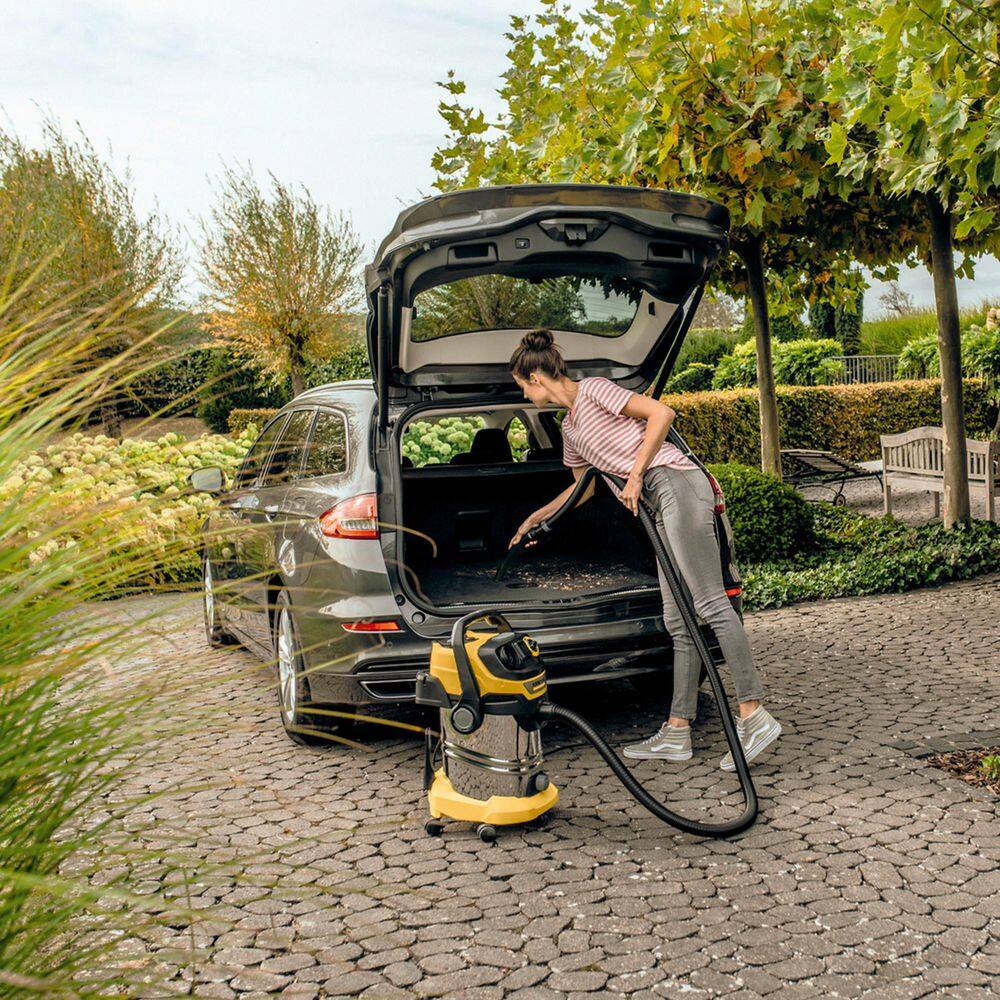 Karcher WD 6 P S Multi-Purpose 8 Gal. Wet-Dry Vacuum Cleaner with Attachments Blower Feature and Space-Saving Design 1800-Watt 1.628-375.0