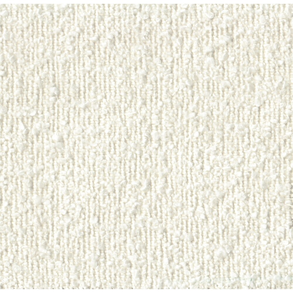 HomePop Upholstered Round OttomanCarmel Faux Leather