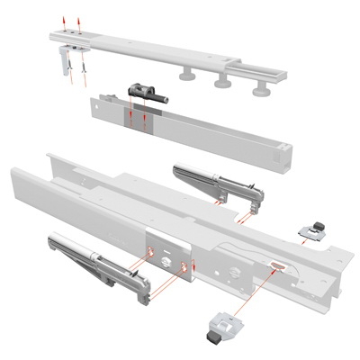 Fulterer Soft Close Kit for FR777 450  Class Slide