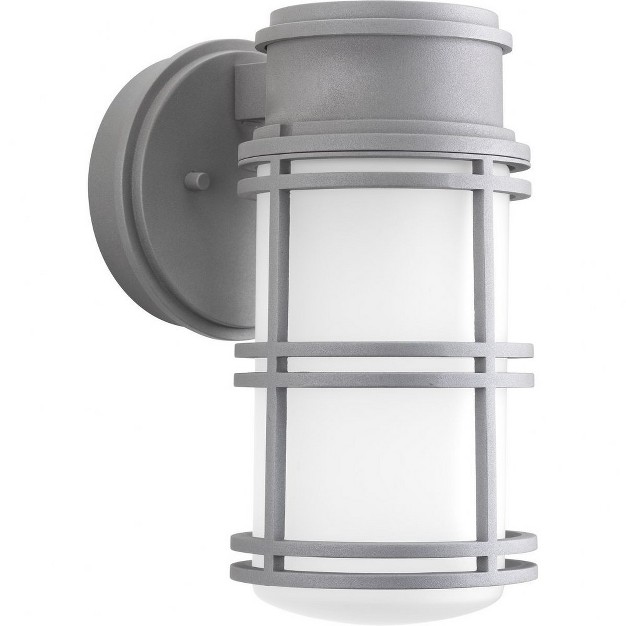 Progress Lighting Belle Led 1 light Small Wall Lantern In Textured Graphite With Shade