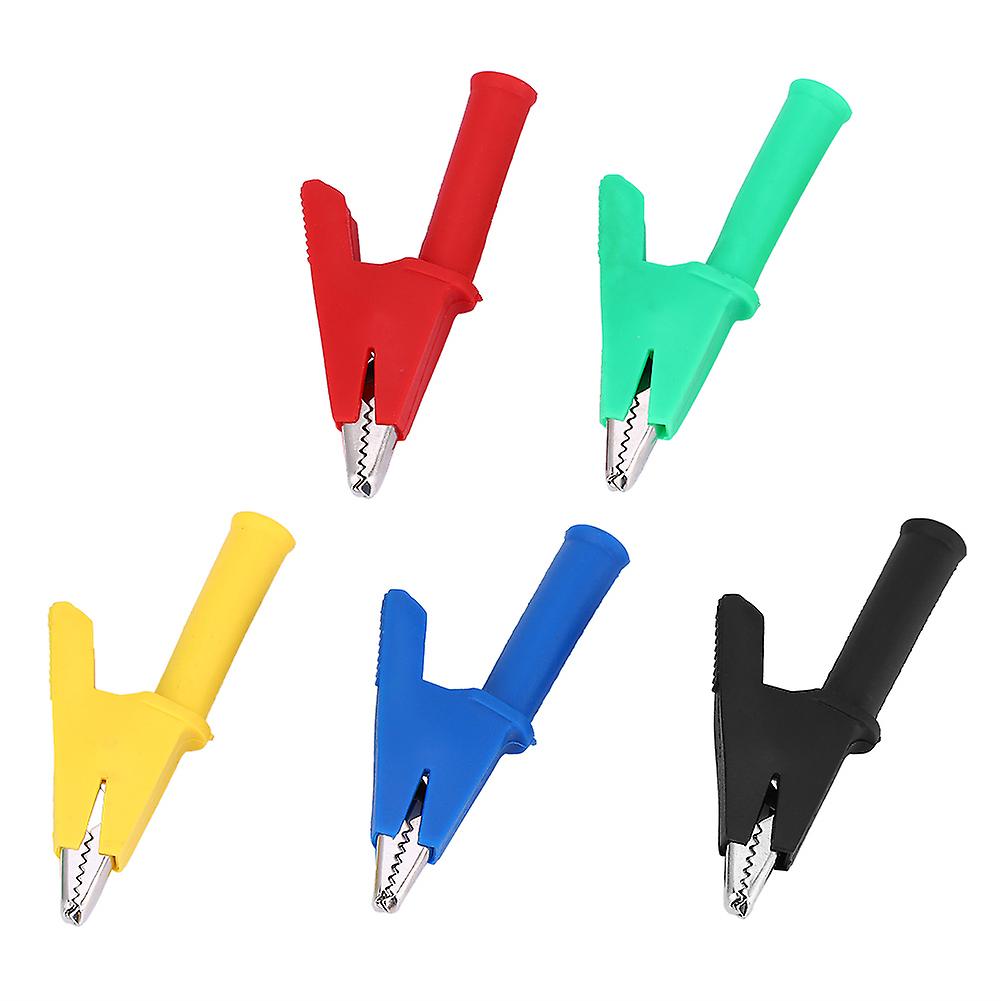 10pcs Insulated Alligator Clip To 4mm Banana Jack Hv Test 1000v 30a