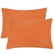 Throw Pillow Cover Corn Stripe Throw Pillow Case Shell for Sofa 2 Pcs 12x18